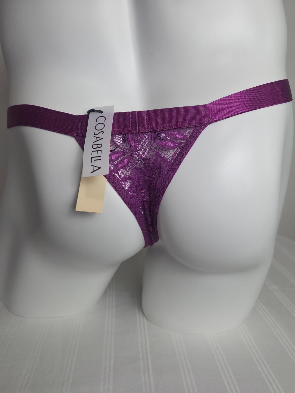 Cosabella Swiss Beet Lace Men's Italian Thong - Picture 6 of 8